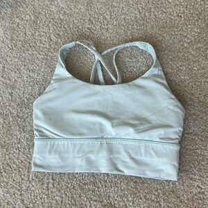 Lulu light mint green sports bra